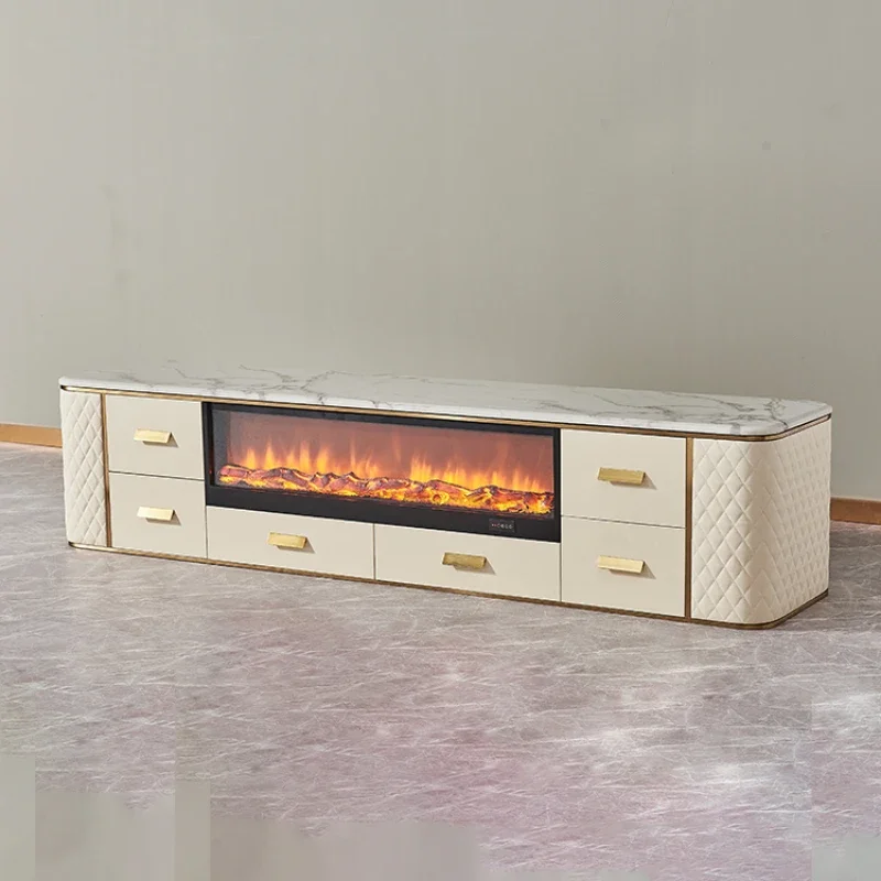 

Tv Display Cabinet Wood Led stoves Stand with electric fireplaces