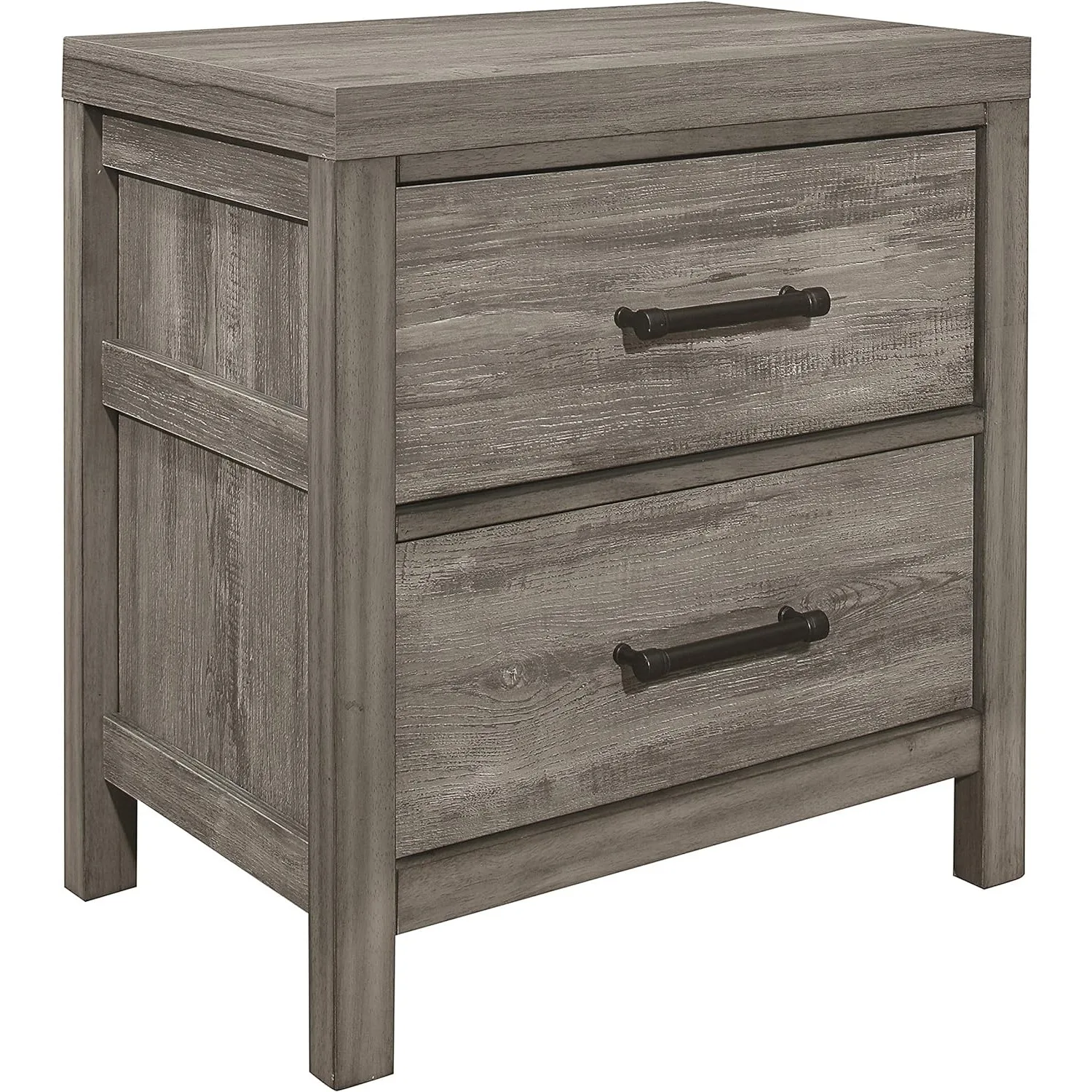 Lexicon Wallan 2-Drawer Nightstand, Weathered Gray