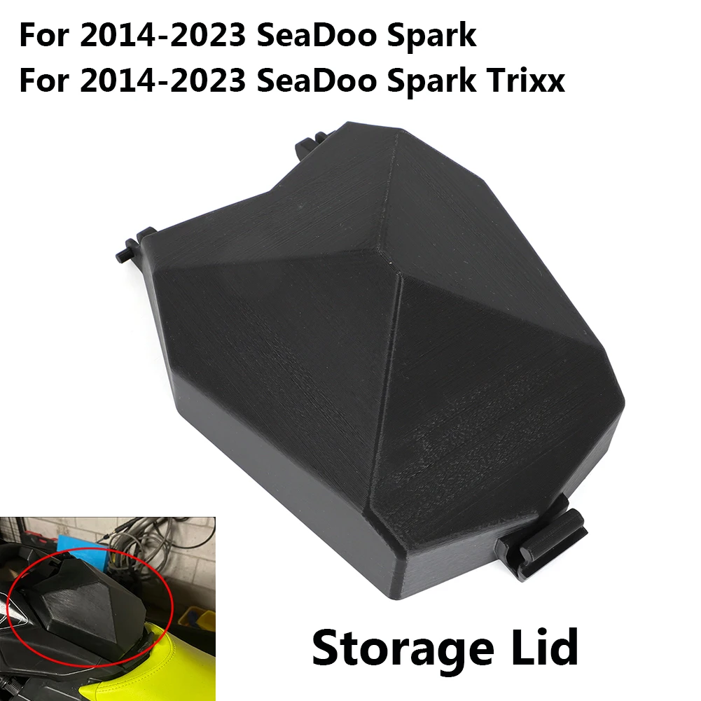 Black Storage Lid Upgrade For 2014-2020 2021 2022 2023 SeaDoo Spark / Spark Trixx AB plastic