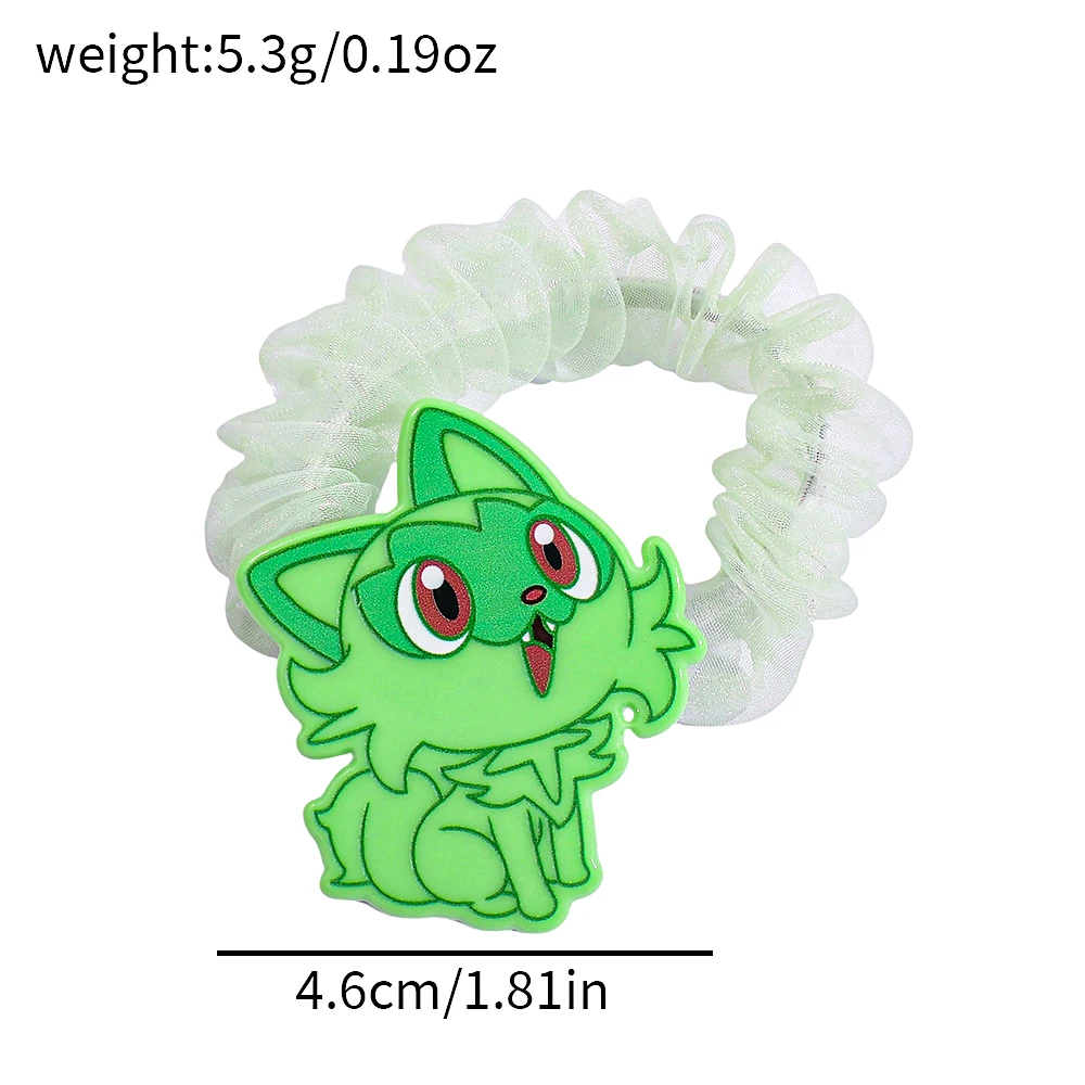 8 قطعة بوكيمون جديد ورقة القط العلاقات الشعر لطيف تصميم محبي يجذب الانتباه على تصفيف الشعر اليومية العملي إكسسوارات الشعر