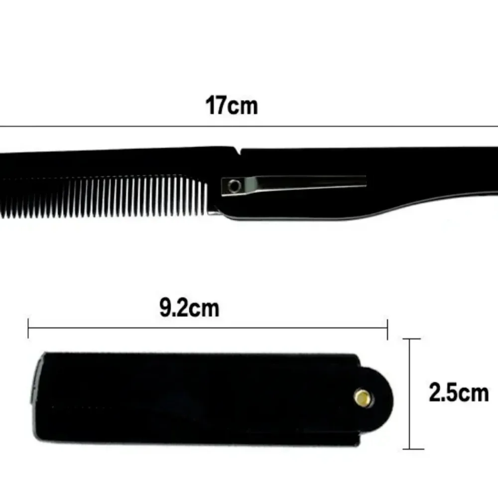 Foldable Combs Portable Travel Folding Head Hair Beard plastic Comb Fashion Men Women Handmade Massage Hair Brush with Clip
