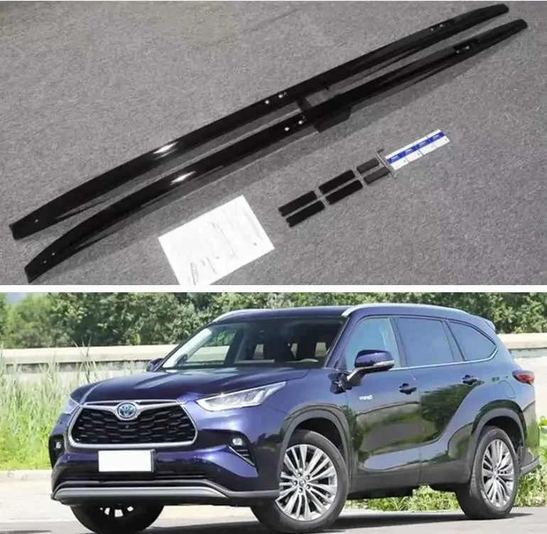 Roof Racks Fit For Toyota Highlander 2020 2021 2022 2023 2024 Top Roof Rack Rail Luggage Cross Bar Aluminum Alloy