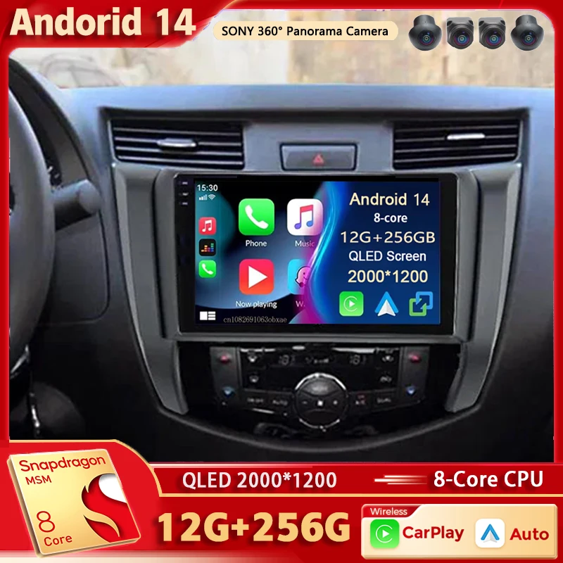 

Android 14 Car Radio For Nissan Navara Frontier NP300 4 D23 2014-2021 Multimedia Video Player GPS Carplay Auto Navigation Stereo