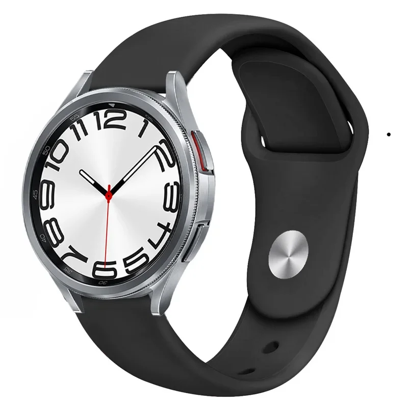 20mm Silicone Strap for Samsung Galaxy Watch 7 6 5 4 40mm 44mm Sports Replacement Wristband for Watch 6 4 Classic 43mm 47mm 46mm