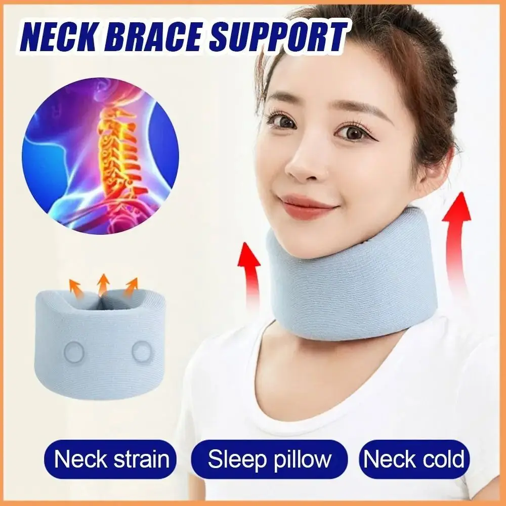 Adjustable Neck Support New Portable Men Women Sponge Neck Cervical Collar Office Household Pain Relief Brace Neck