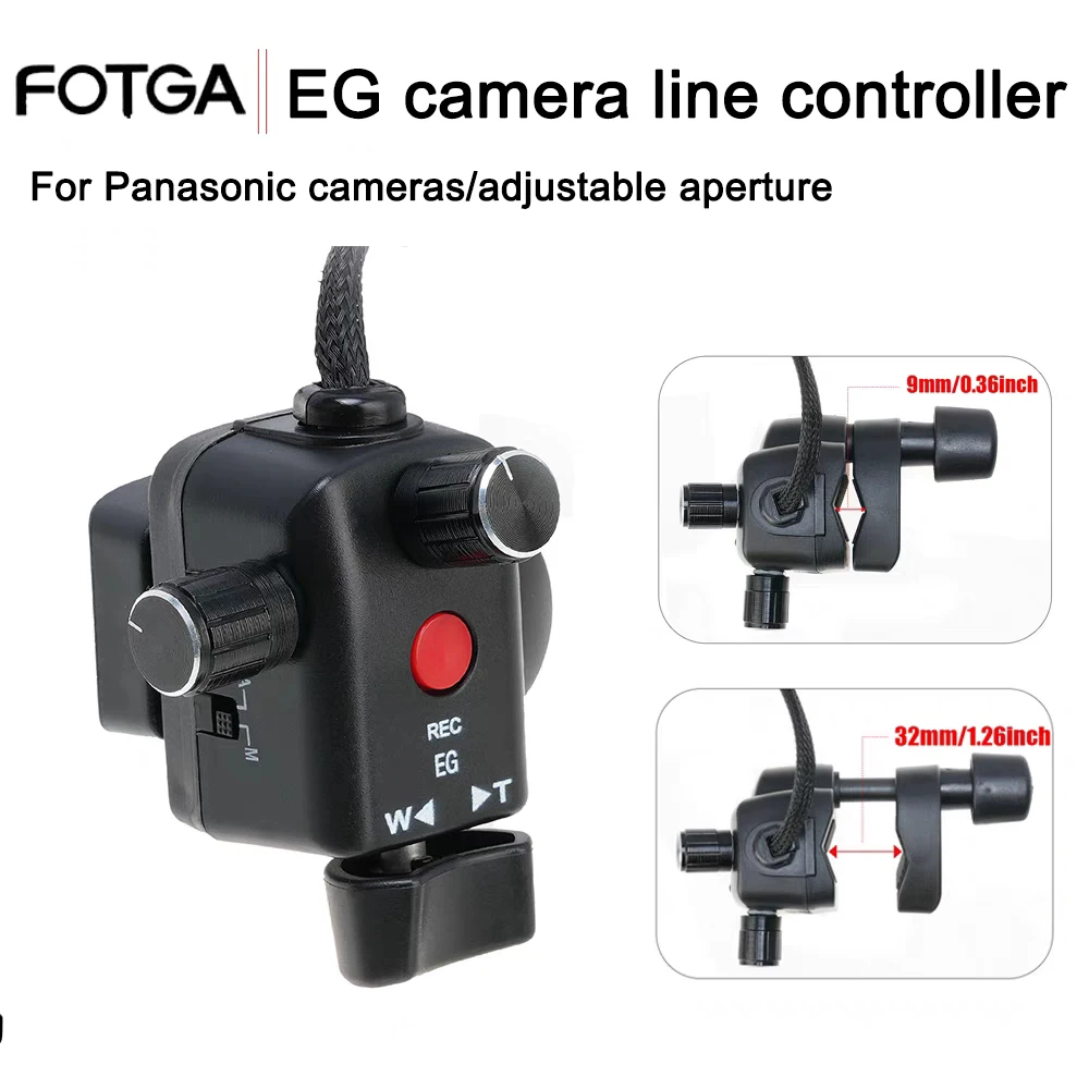 

FOTGA Camera Line Control Controller Remote Control Suitable For Panasonic Camera Adjustable Aperture Focus Remote Control Wired