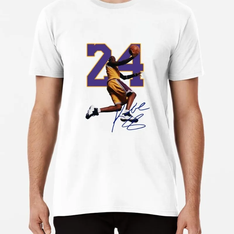 Kobes B-Bryant Black Mamba 24 T Shirt Women Couple Combination Clothes Short Sleeve Collar Fashion Man Cotton