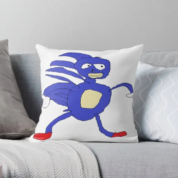 

Sanic Printing Throw Pillow Cover Car Fashion Wedding Square Home Bed Comfort Soft Bedroom Hotel Pillows not include One Side