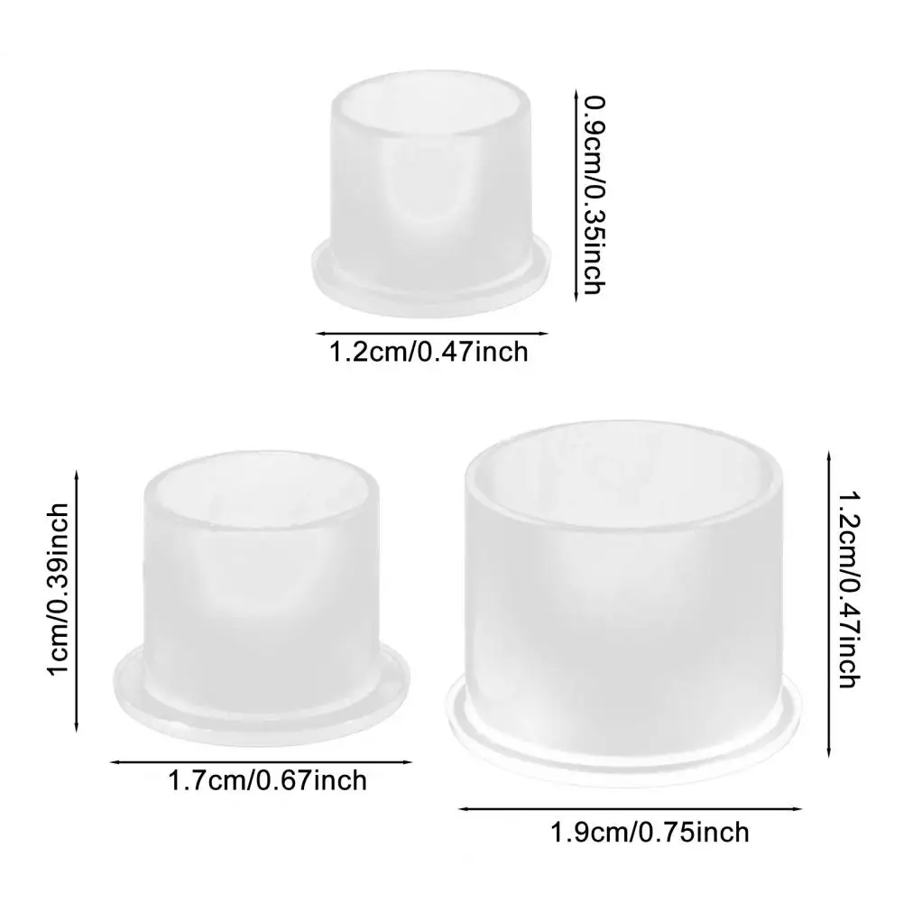 Tazze per inchiostro per tatuaggi usa e getta da 500 pezzi Porta inchiostro per tatuaggi in plastica Piccola tazza per inchiostro per tatuaggi con base ad anello per studi di artisti delle unghie