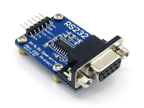 RS232 to UART TTL Serial Module 3V-5.5V ESD enhanced hardware flow control supported