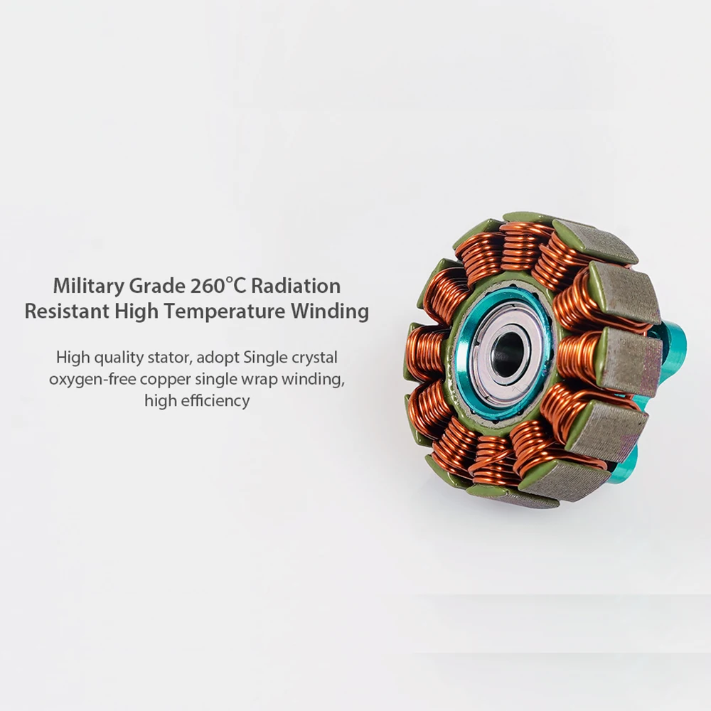 Foxeer Datura 2207.5 1960KV 2750KV มอเตอร์ไร้แปรงถ่านอะลูมินัมอัลลอยเพลากลวงใช้ได้กับใบพัดขนาด5-6นิ้วสำหรับโดรน FPV