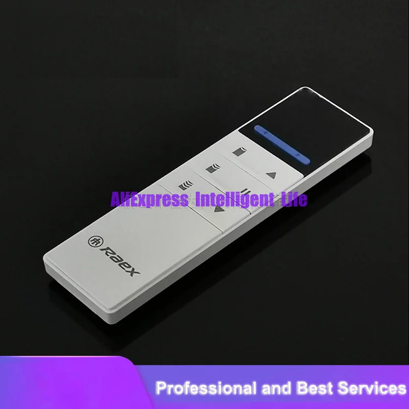 Raex YR5102 Bluetooth Wireless Dual Channel Remote Control For Curtain Motor Handheld Transmitter with LCD Screen