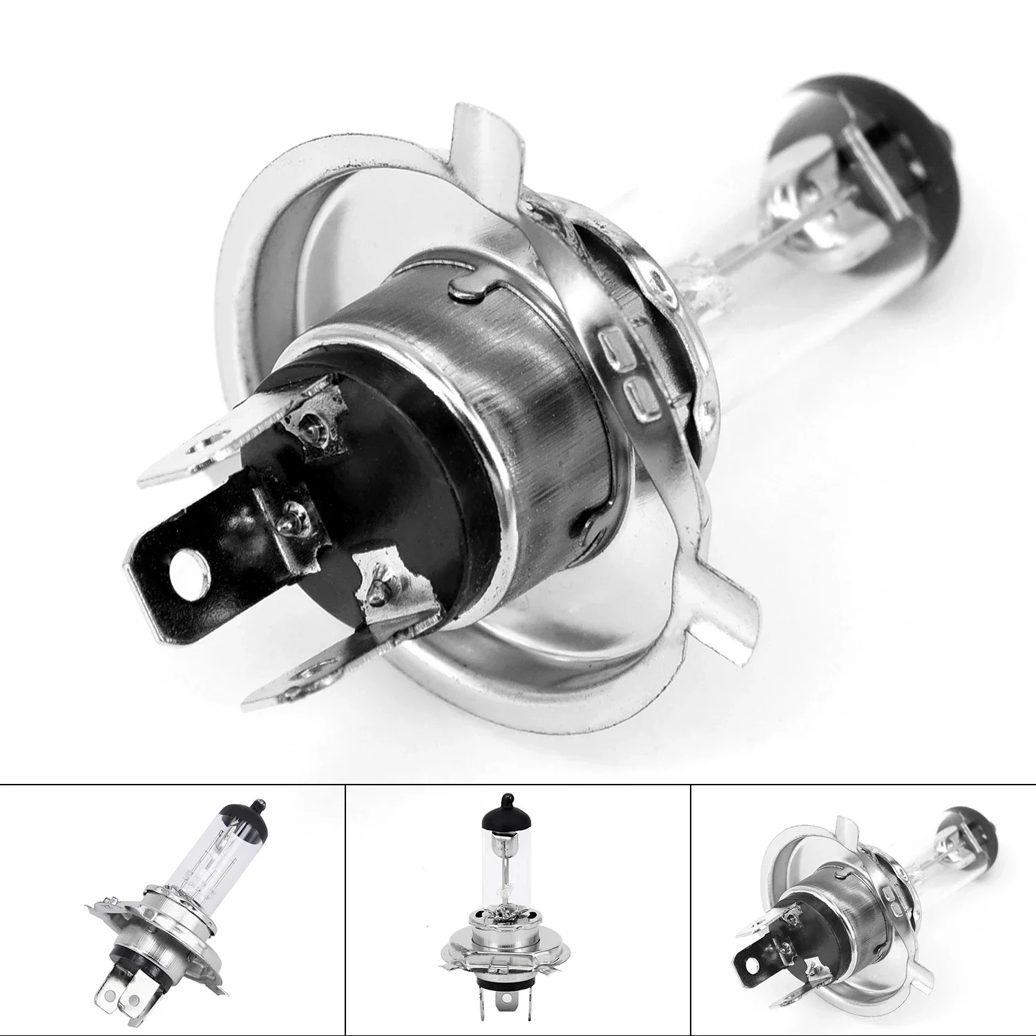 H4 12V Standard Lamp White Light Original Headlight Auto Fog Lamp 100W Car Halogen Bulb 4300K Waterproof And Vibration Resistant