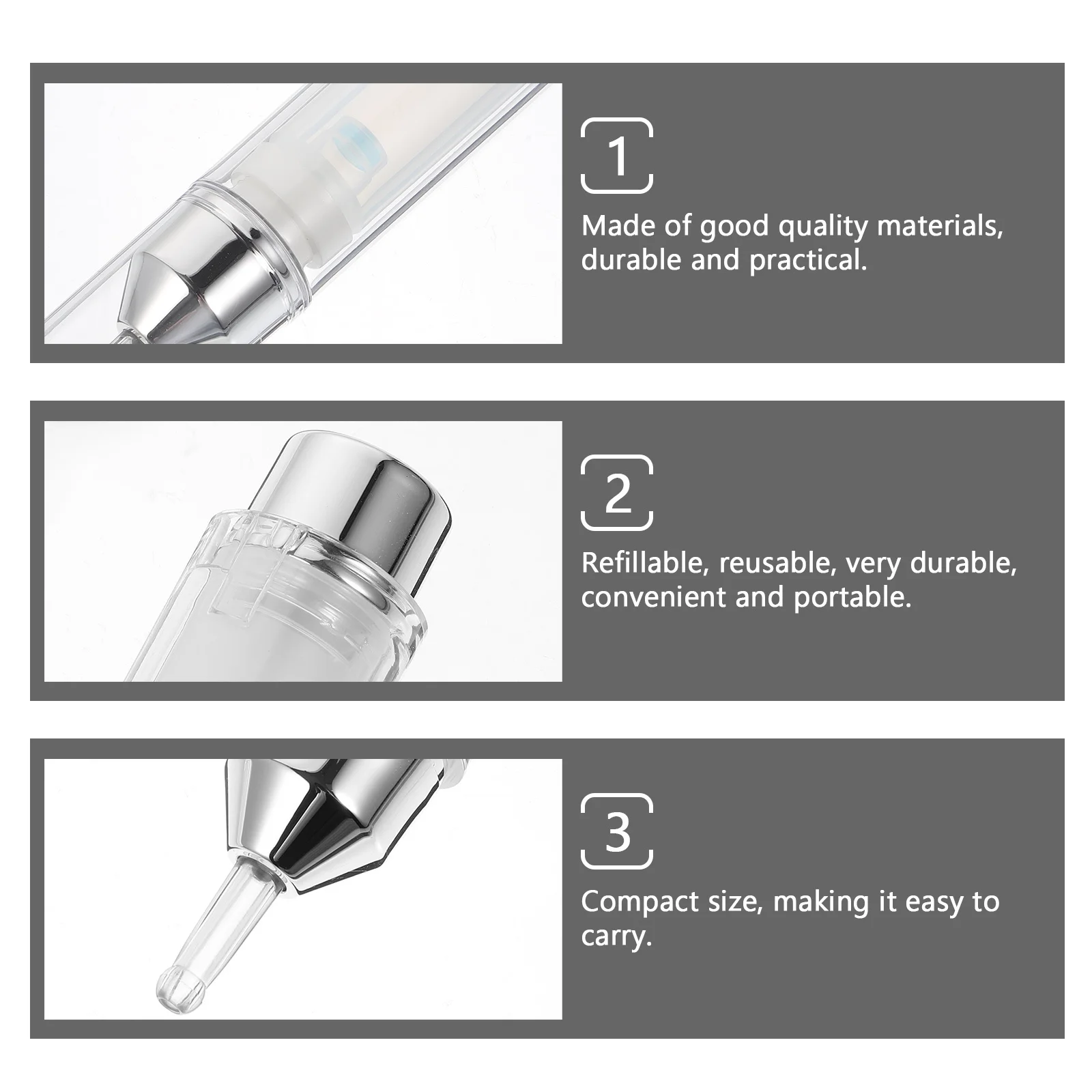 5pcs 5Ml Eye Cream Bottle Vacuum Pressing Sub Bottle Refillable Portable Container For Essential Oil Perfume Travel Cosmetics