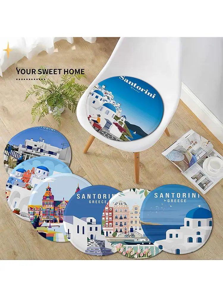 

Santorini Positano Amsterdam European Chair Cushion Soft Office Car Seat Comfort Breathable 45x45cm Seat Mat