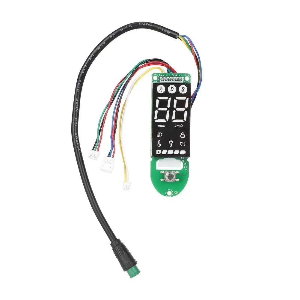 4 Electric Scooter Dashboard Display Replacement Circuit Board with Clear Readouts and Direct Installation Design
