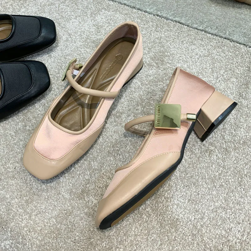 

New Spring Autumn Flats Ballet Shoes Brand Designer Women Casual Loafers Fashion Ladies Buckle Mary Jane Shoes Female Ballerinas