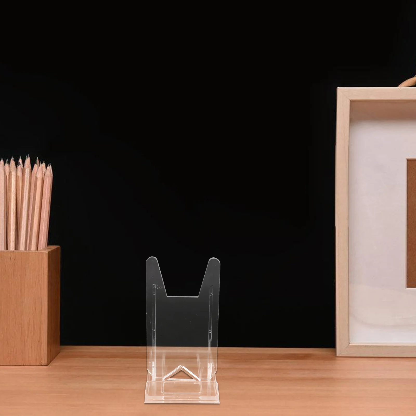 

20Pcs Adjustable Multi-Use Display Rack Transparent Book Stands for Display Magazine Postcard Craft Organizer Desktop Easel