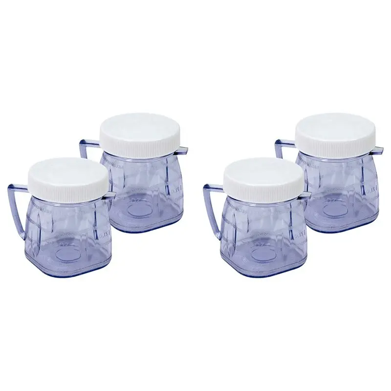 Paquete de 4 piezas de repuesto A76G-4 para la mayoría de las licuadoras Oster Izer, compatibles con 1 taza de mini jarra de plástico