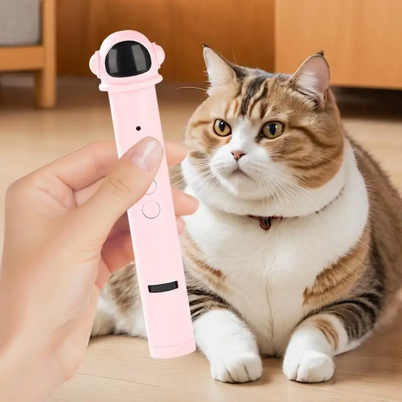 Cat Chaser Toy 4-in-1 USB Rechargeable Infrared Cat Toy Red Light Dog Chaser Toy Pet Supplies Cat Games for Indoor Outdoor