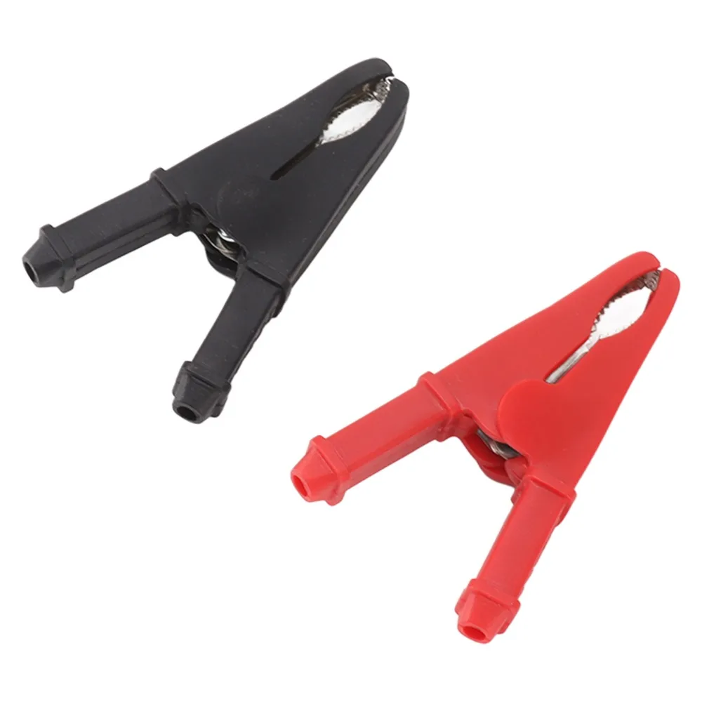 4pcs Durable Nickel Plated Alligator Clamps 30A Rating Professional Alligator Clips Battery Test Clips School