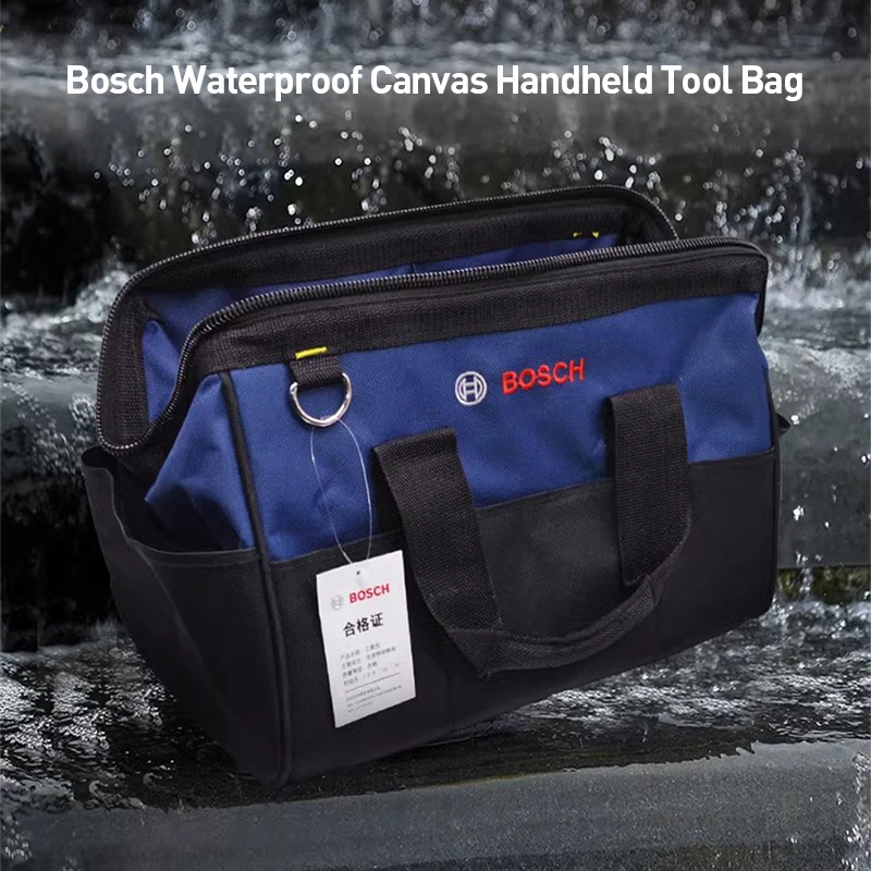 

1Pc Bosch Canvas Tool Bag Multi-Purpose Portable High Quality Professional Hardware Tool Storage Bag for Electrician Tool Bags