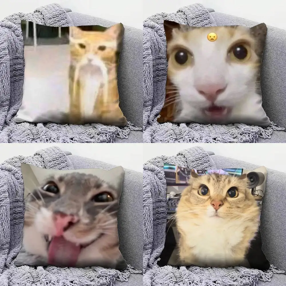 

Funny Cat M-MeMe Pillow Covers, Home Sofa Cushion Covers and Aecorative Custom