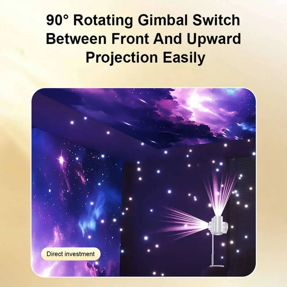 Touyinger  E700 Pro Mini LED Projector Smart Android Beam Support 4K 1080P Portable Bluetooth Speaker Adjustable Stand For Home