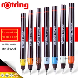 Rotring ISOGRAPH-Stylo Fineliner à Pointe Fine pour Dessin, Plusieurs Plumes, Marqueur d'Art, Encre Rechargeable, Ingénierie Allemande, 1 Pièce