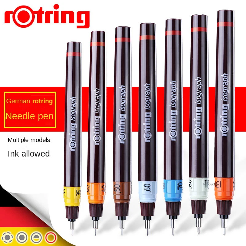 fine point multiple nibs art marker german rotring isograph engenharia desenho agulha fineliner tinta fillable 1pc 01