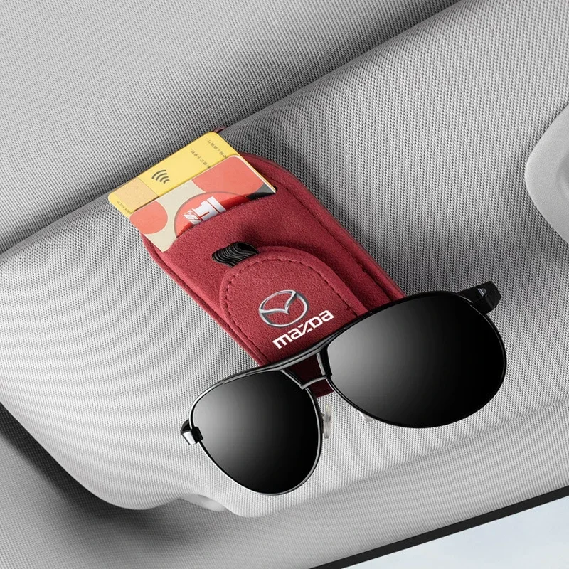 

Многофункциональный автомобильный солнцезащитный козырек с зажимом для хранения очков для Mazda 3 RX8 RX7 MX3 MX5 CX9 CX7 CX5 CX8 CX30 Atenza Axela Speed SKYACTIV