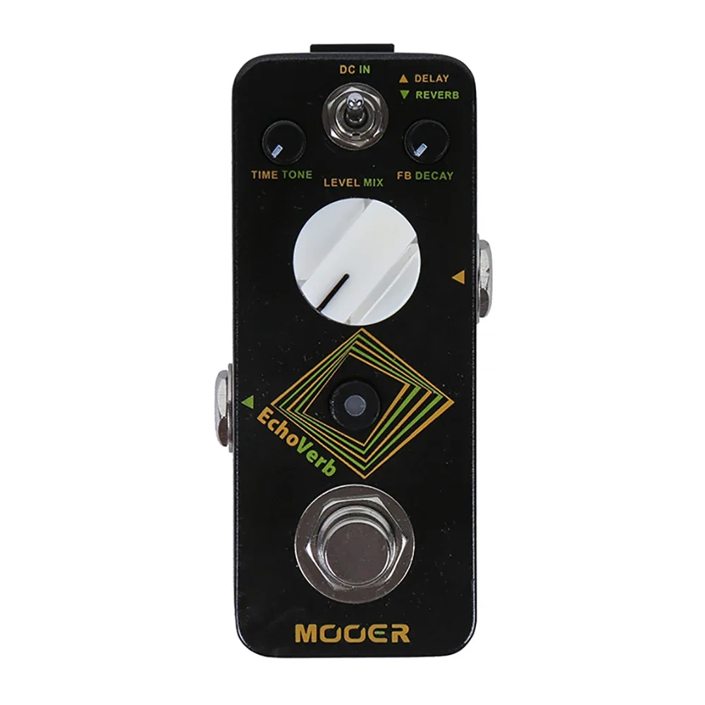 MOOER EchoVerb Guitar Effects Pedal Digital Delay Reverb True Bypass Full Metal Shell Pedal Electric Guitar Parts & Accessories