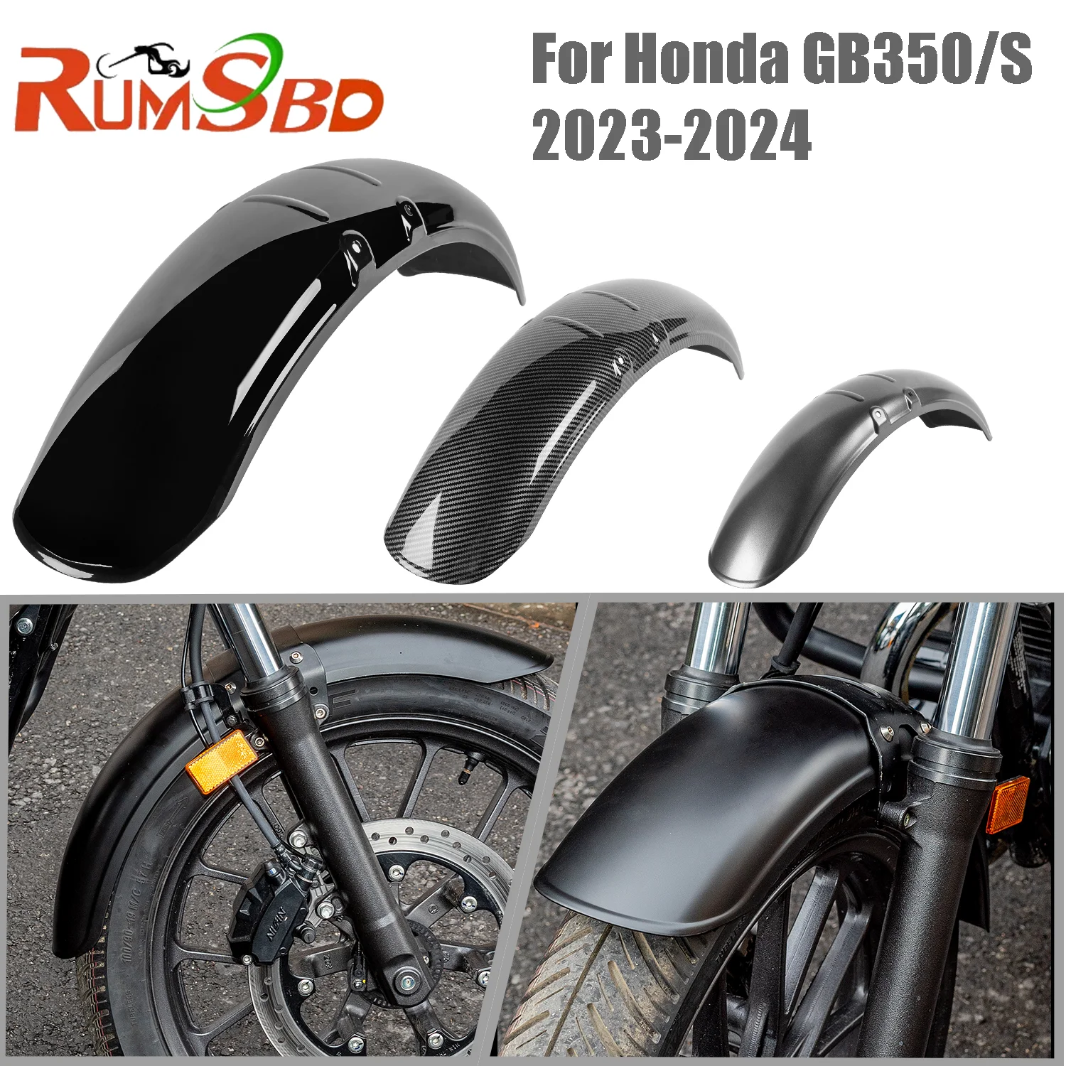 GB350 GB350S Front Mudguard Extend For Honda GB350/S 2023-2024 Motorcycle Wheel Fender Splash Guard Cover Extender Accessories