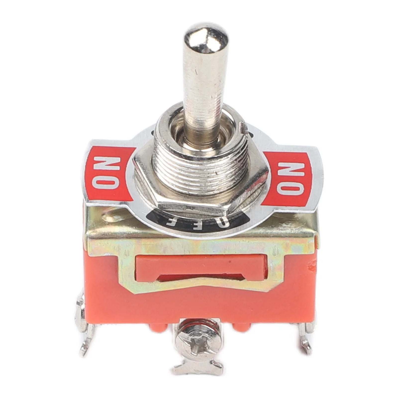 E-TEN1122 3 Position Switch 15A 250V SPST Rocker Switch 12mm Mounting Hole For Automotive Marine Industrial Use Orange