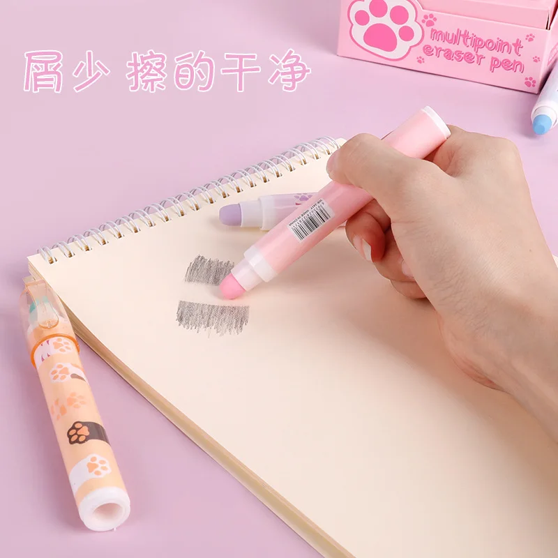 1Pcs Kawaii Cat Paw Rubber Erasers Student Correction Tool Pianting Sketch Eraser Kids School Office Supplies Stationery