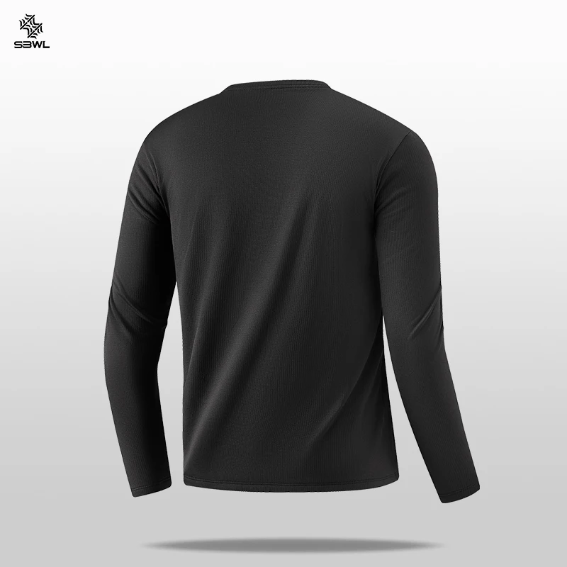 Jaket Kebugaran Lengan Panjang SBWL 2025 Berkualitas Tinggi untuk Olahraga Luar Ruangan dengan Kerah Tegak untuk Lari Musim Gugur/Dingin