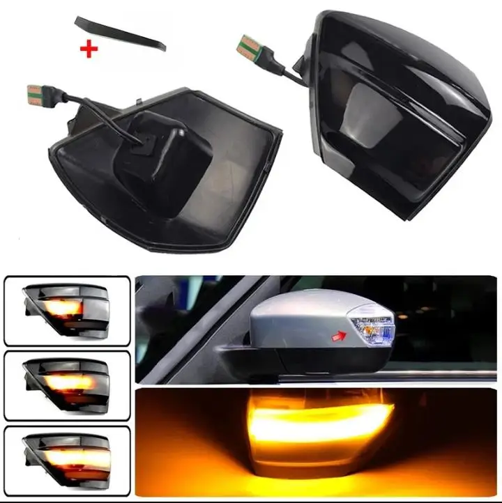 

Two Amber Turn Signal Devices Are Suitable For Ford S-Max C-Max Kuga C394 Dynamic LED Side Mirror Repeater Indicator Light