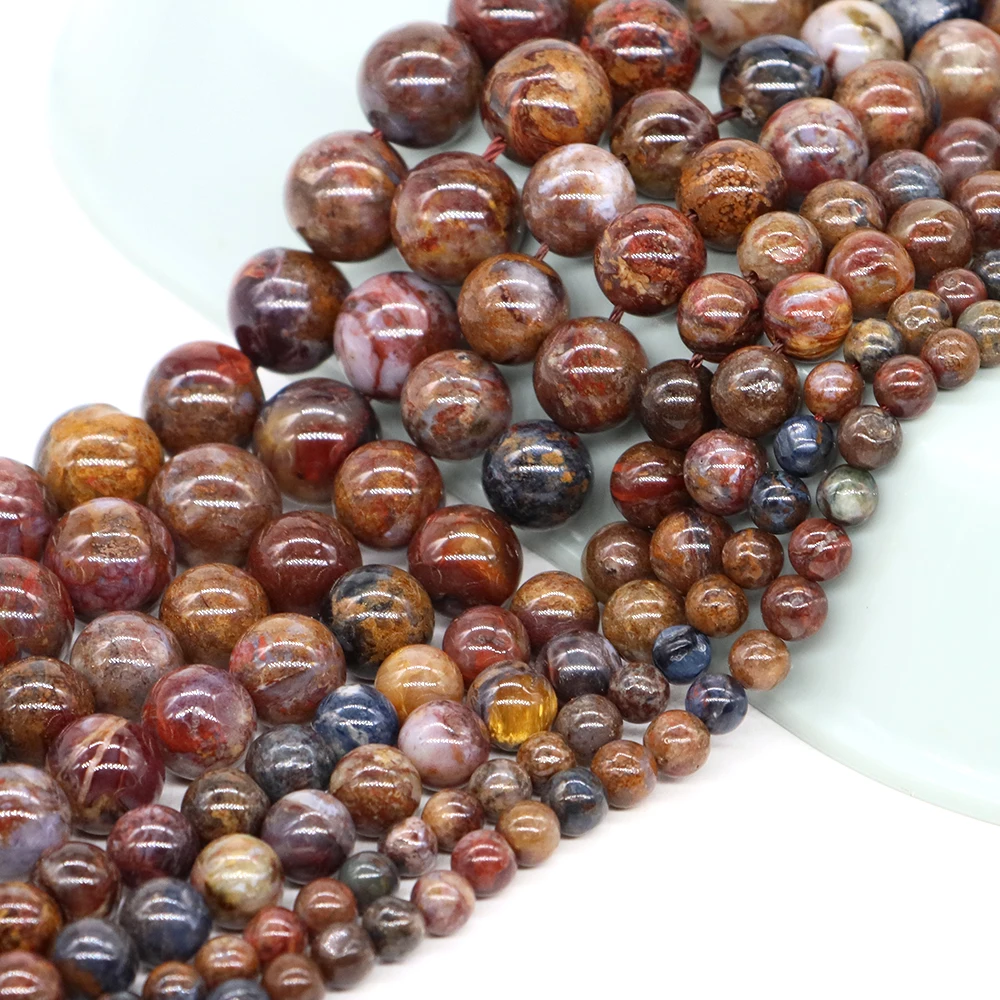 4 6 8 10mm Natural Crystal Stone Peter Stone Round Loose Spacer Gemstone Accessories For Making Diy Jewelry Handicrafts Gifts