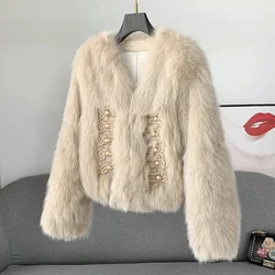 Spring 2024 New Temperament Fur Coat Women young short temperament ladies autumn and winter Mao Mao coats female Jacket