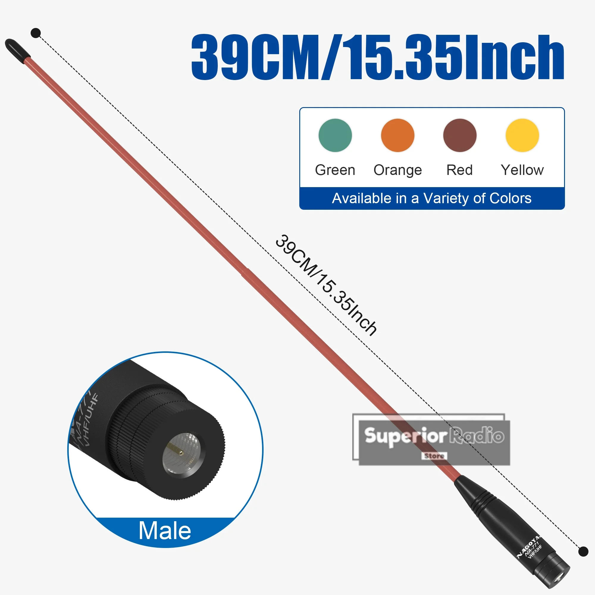 100% оригинальная антенна NAGOYA NA-771, гибкая мягкая SMA-папа, VHF UHF 144/430 МГц, 5 цветов для MD-UV390 Plus UV-3R, радиоаксессуары