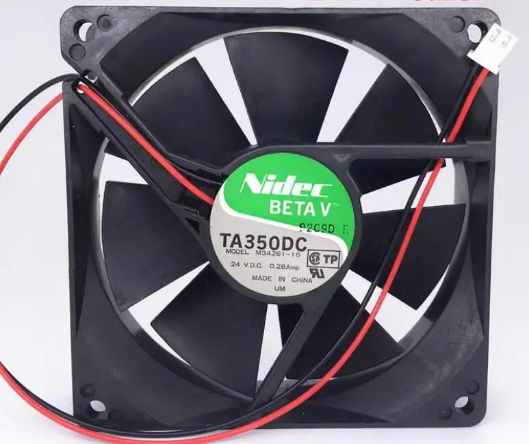 

Ltsf For Nidec M34261-16 DC 24V 0.28A 90x90x25mm 2-Wire Server Cooling Fan 9cm