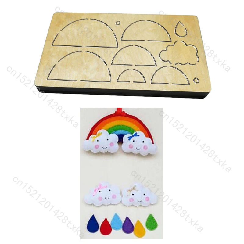 

Rainbow wooden dies for scrapbooking, new, c-545 cutting dies, multiple sizes