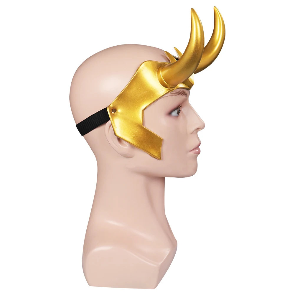 Disguise Loki Cosplay Golden Latx Mask Sylvie Fantasy Masks for Men Women Adult Roleplay Props Halloween Carnival Party Gifts