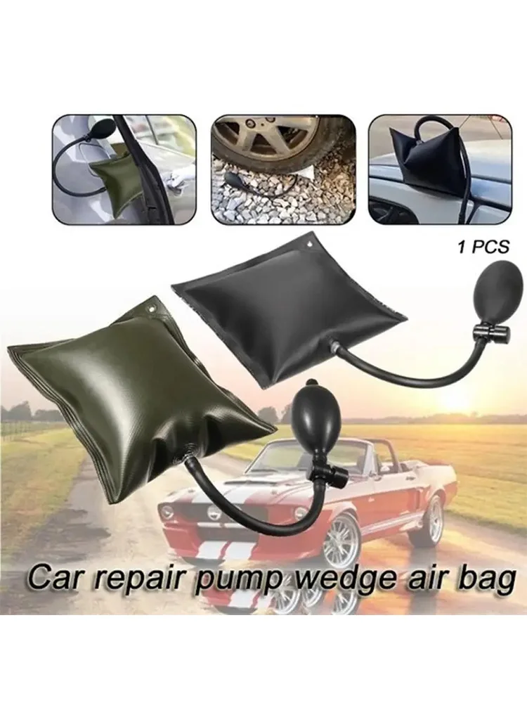 1pc Auto Repair Airbag Tool Kit - Inflatable Adjustable Car Air Pump Door Repair Emergency Tool with Window Installation Positio