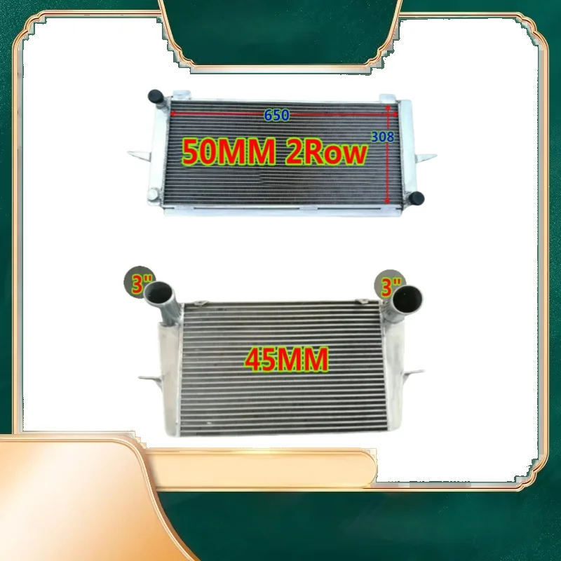 Radiador y intercooler de aluminio de 50 mm a bajo precio para Ford Escort/Sierra RS500/RS Cosworth 2.0 1982-1997