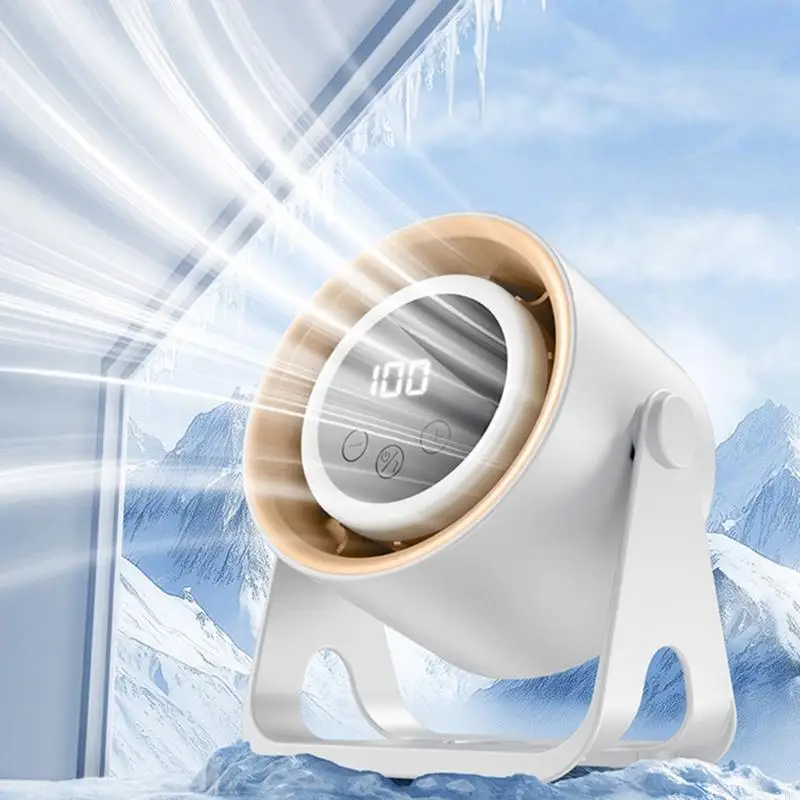  Wall Mountable Air Circulator Quiet Cooling Fan 5 Speed Digital Display Quiet Table Fan with Light Low Noise Air Coolers