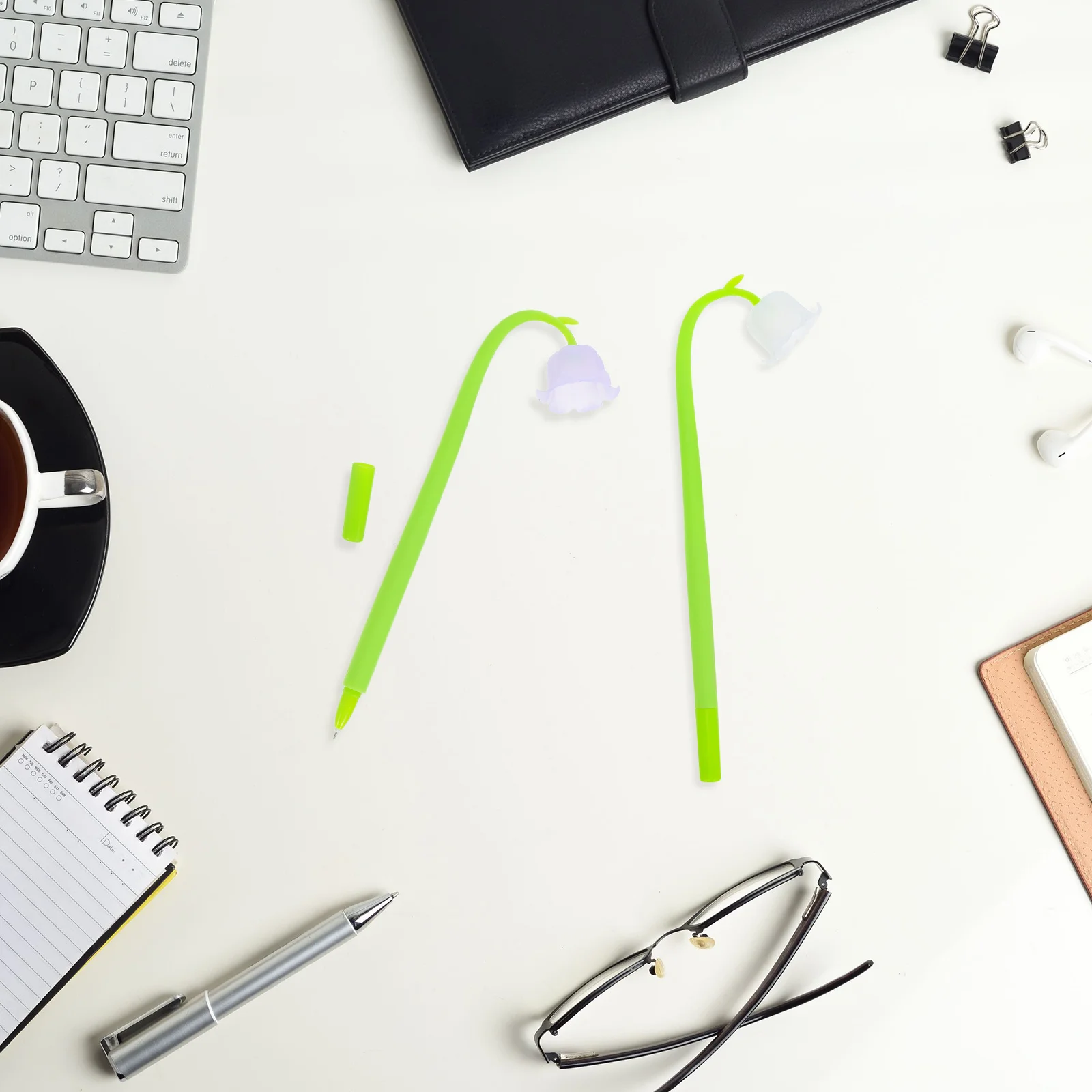 

10Pcs Lanzones Flower Gel Pen Adorable Writing Pens for Students Signature Pens Cute Gel Pen Student Stationery