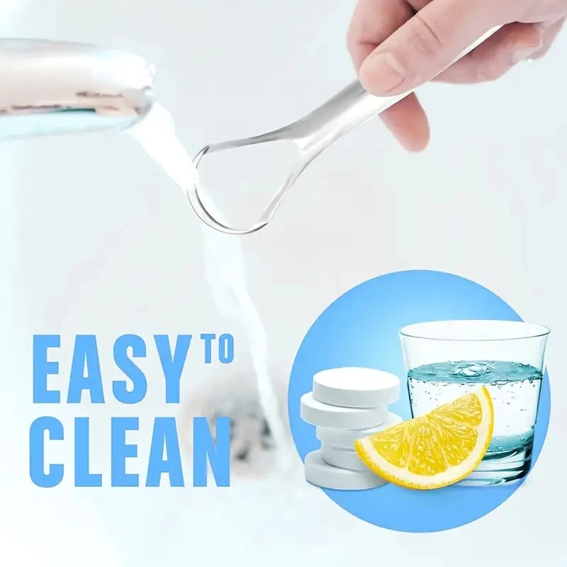 Premium 1 stks/3 stks Metalen Tongschraper Cleaner voor Volwassenen & Kinderen, Draagbare Rvs Tongschrapers Borstels voor Verwijderen