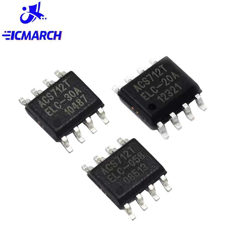 10PCS ACS712 ACS712TELC-20A ACS712TELC-30A SOP-8 ACS712-20A  ACS712ELCTR-05B ACS712TELC ACS712ELC-30A Current Sensor Chip