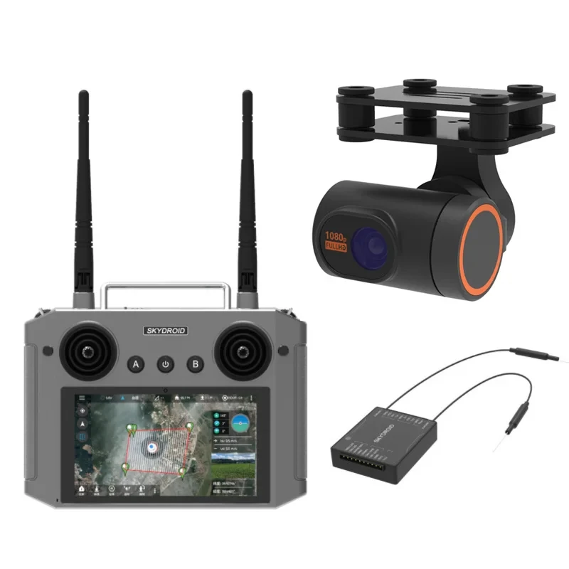 Skydroid H12 12 Channel 2.4GHz 1080P Digital Video Data Transmission Transmitter H12 3 in 1 Android Drone Remote Control